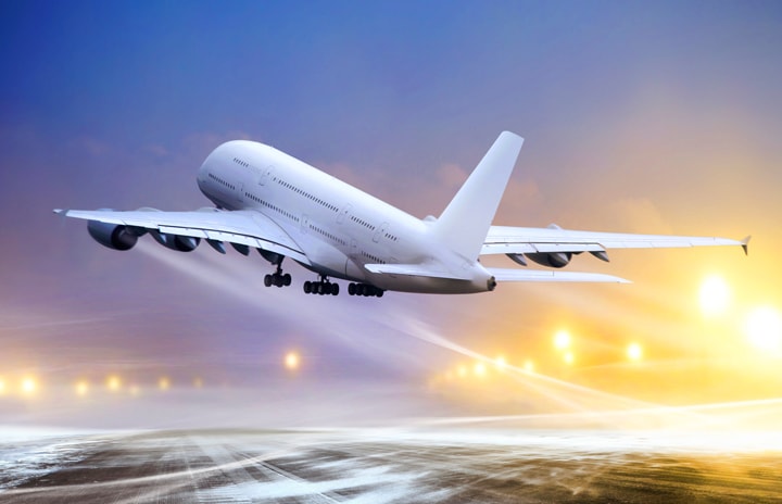 onboard courier airplane 